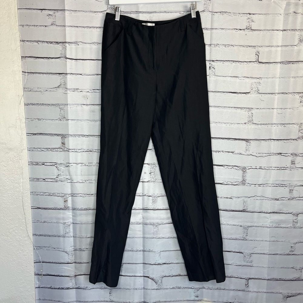 Badgley Mischka Black Mid-Rise Stretch Pants Women’s 30x32 Office Minimalist Y2K
